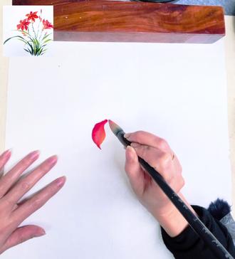 0基础新手也能画出这么像样的小画. #教你学画画 #国画#零基础学画画 ##原创