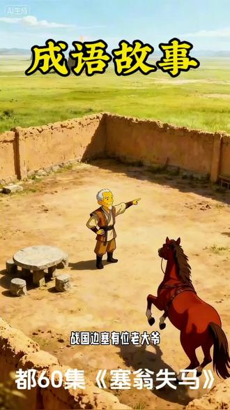 这就是成语塞翁失马,意思是一时看似不好的事,可能会带来后续的好处,反之亦然,常和“焉知非福”连用。
近义词:因祸得福;反义词:乐极生悲、因福得祸。#成语故事 #原创动漫 #亲子教育 #历史故事