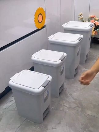 #垃圾桶#脚踩双开垃圾桶#厨房好物 #收纳整理 #生活好帮手
