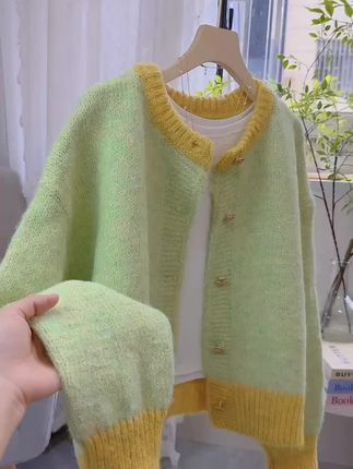 #韩版穿搭 #针织衫 #针织开衫 #开衫外套