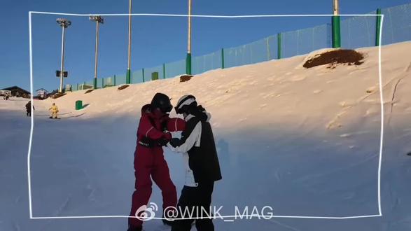 滑雪来了,普普太可爱了,云旗真是个宝藏男孩,太帅#滑雪教学vlog