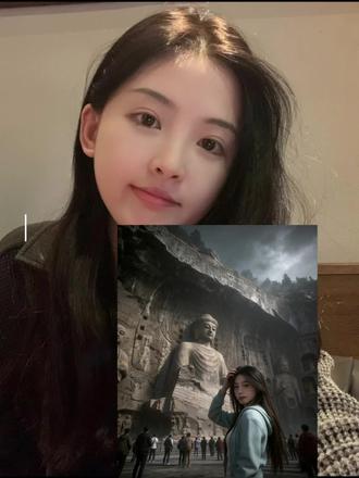 龙门石窟打卡照片ai教程来嘞,豆包你也太权威了#豆包ai #龙门石窟 #龙门石窟雪景 #洛阳龙门石窟 #豆包ai图片生成