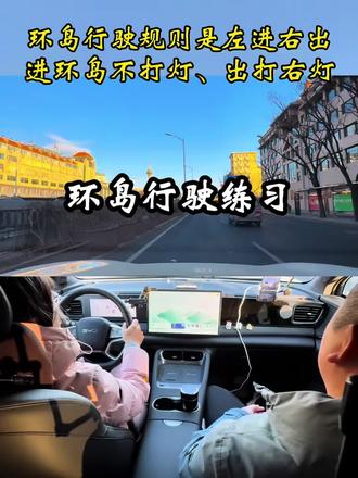 环岛分规则环岛、不规则环岛、多出多入#新手上路#汽车陪练#学车#驾驶技巧#海狮06