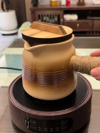 带盖,围炉煮茶的壶罐 烤茶罐可干烧 煮奶茶壶 罐罐茶 煮茶壶烤壶煮茶器 #品茶品味品人生 #品茶静心 #品茶悟人生百态#茶器茶具 #陶艺