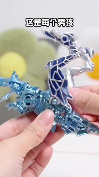 男孩子都无法拒绝的恐龙拼装变形过程#拼装教程 #变形教程 #霸王龙 #动手能力 #沉浸式