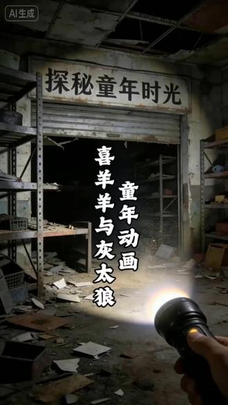 探秘童年时光!走进《喜羊羊与灰太狼》的童年动画世界 #童年动画 #童年回忆 #童年经典动画片 #AI #探秘