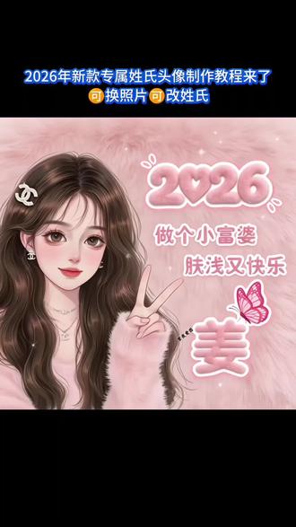 姓氏头像取图教程来了!🉑换照片🉑改姓氏#姓氏头像#专属姓氏头像#头像定制 #姓氏头像制作 #一起换头像 @DOU+上热门