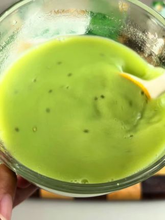 羽衣甘蓝奇亚子豆浆,饱腹感可太好了,不含糖和代糖 #无糖食品