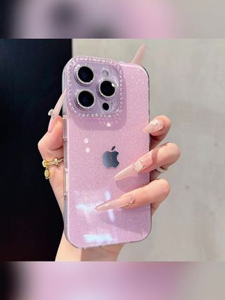 新款高颜值闪粉镶钻适用iPhone16手机壳14苹果15promax高级13全包#手机数码 #闪粉手机壳 #手机壳diy #苹果手机壳 #钻石手机壳