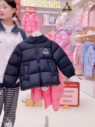 #儿童羽绒服 【balaOne】巴拉巴拉童装儿童羽绒服男童女童2025年冬保暖三防外套#高品质童装 #保暖不臃肿 #冬季必备 #巴拉巴拉