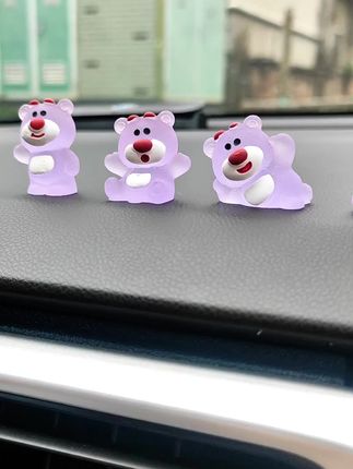 #车载摆件 #夜光草莓熊#草莓熊