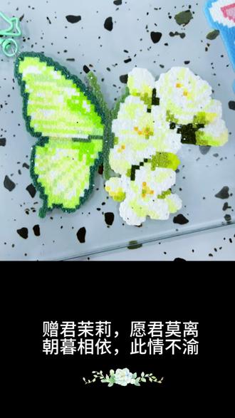 赠君茉莉,愿君莫离#茉莉#莫离#茉莉雨#赠君茉莉愿君莫离 #拼豆