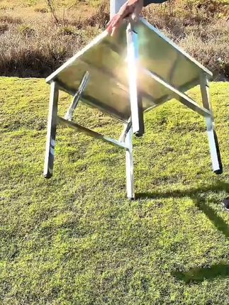 不锈钢折叠桌家用出租房便携式一体餐桌饭桌户外烧烤摆摊桌连体桌#可调节收腰牛仔裤 #布洛克内增高皮鞋 #夜章衬衫 #修身显瘦气质套装