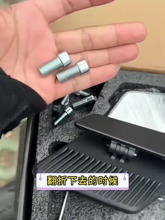 定风翼后视镜,非常酷造型独特! #反光镜 #后视镜#九号电动 #极核电动车 #电摩
