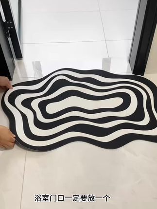 简约浴室软硅藻泥门垫轻奢吸水防滑卫生间加厚好打理家用脚垫地垫#居家好物 #防滑耐磨 #浴室防滑垫 #新款分享 #浴室地垫