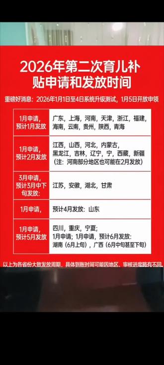 2026年育儿补贴政策#育儿补贴金 #育儿补贴