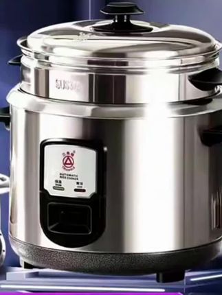 #三角牌电饭锅316不锈钢机械老式家用蒸煮电饭锅3-4人2-6L小型40#好物推荐#好物分享#电饭煲