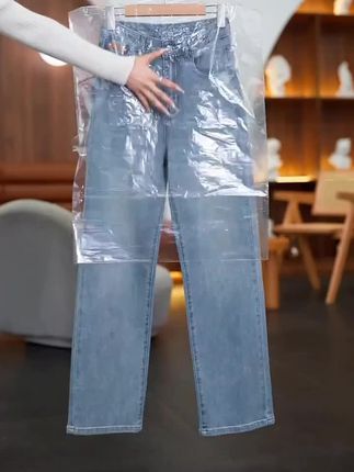 真维斯牛仔裤女早秋季高腰直筒垂感阔腿裤2025新款百搭休闲牛仔裤#好物推荐🔥