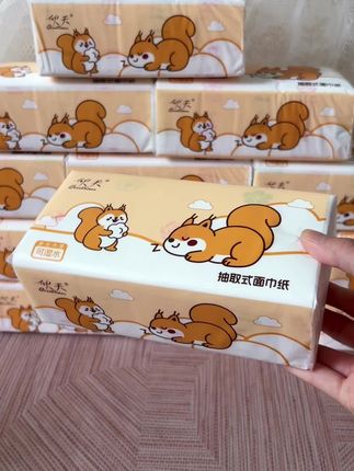 秋天彩色抽纸上新啦! #抽纸 #大包型抽纸 #大包抽纸 #餐巾纸