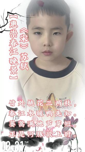 挑战古诗打卡1005,第56天#惠崇春江晚景