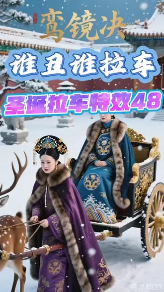 #圣诞谁丑谁拉车#谁丑谁拉车#圣诞节 #百度ai视频模板#百度AI特效@西兰花夹心派