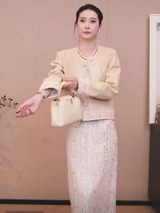 #半身裙 #优雅气质 #亚麻半身裙