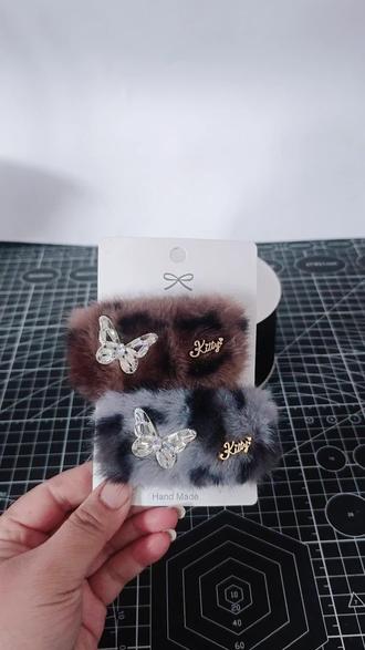 豹纹掰掰夹教程来喽~
#手工发饰