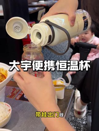 外出住酒店或者带孩子出去玩,回娘家都能带上,集烧水、调奶、恒温、保温杯为一体,更便携适合出行用,是以后孩子大了也不会闲置的#大宇恒温水杯 #恒温杯 #外出必备好物 #国庆 #母婴好物