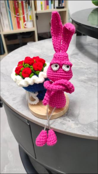 图解在视频后面哦~#钩织 傲娇兔#图解 #钩织傲娇兔图解