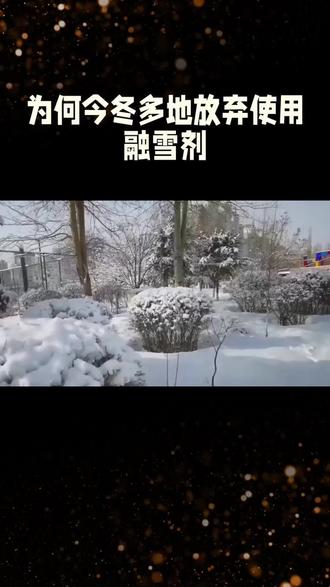 ❄️惊!今冬多地为啥突然停用融雪剂?🌨️皑皑白雪下藏着环保大秘密!🌿跟着镜头解密背后原因~#社会新闻#环保#热门