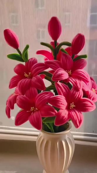 【送防摔花瓶】百合花束送礼扭扭棒diy手工材料包教师节母亲节礼物#百合花束#diy手工#爆款 #热门 #好物推荐