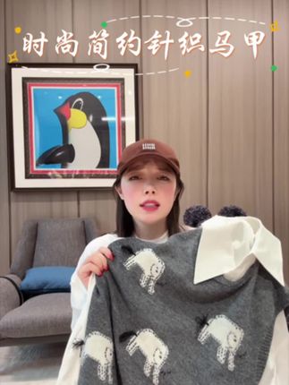 BETTER JOELAY-【大象派对】时尚简约针织马甲个性TT097#穿搭 #秋冬穿搭 #显瘦穿搭 #小个子穿搭 #热门