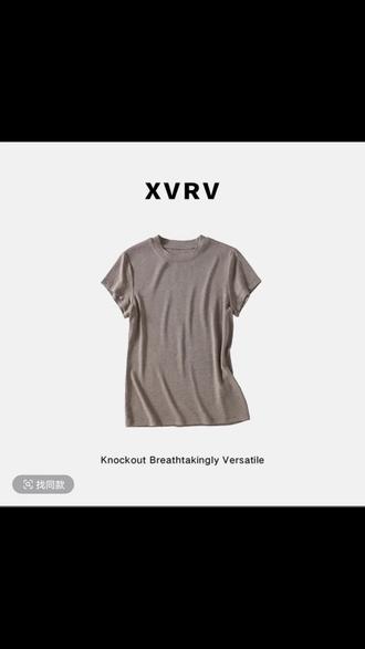 XVRV“美利奴羊毛”2026春夏新款品质瘦瘦t圆领正肩修身运动打底衫#极简设计t恤 #显瘦正肩t #夏日质感t恤 #正肩短袖