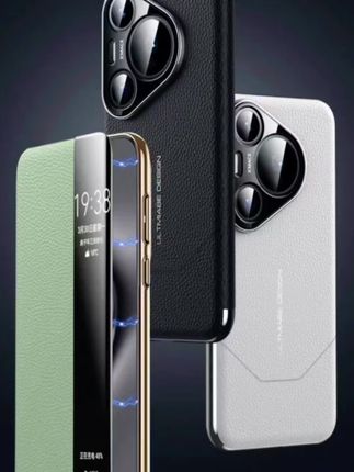 华为Pura70真皮翻盖手机壳#防摔手机壳 #华为pura70手机壳#华为pura70pro手机壳 #华为翻盖手机壳
