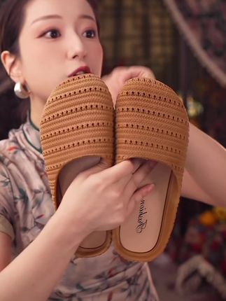 #好物推荐🔥 晚晚风厚底波西米亚勃肯鞋女外穿2025春夏度假一脚蹬包头半拖单鞋