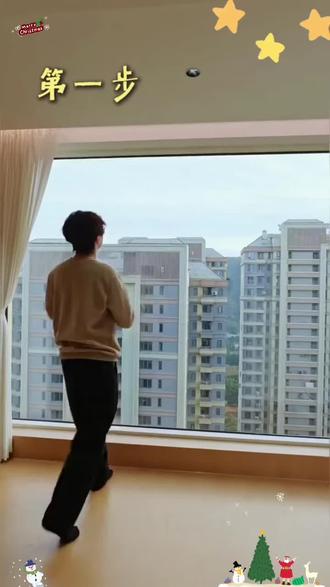 #时光有约圣诞节装饰品#玻璃墙面DIY#氛围感圣诞树#家用客厅圣诞树