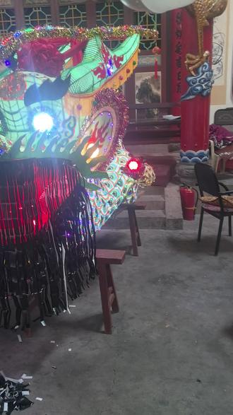 2026年正月初三晚上舞龙