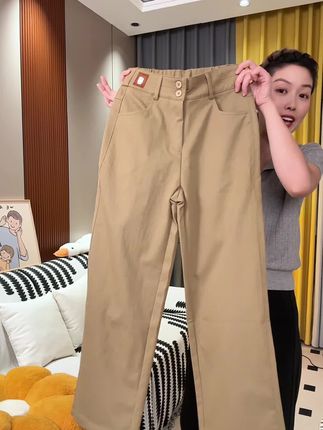 早秋设计师新款抗皱高腰显瘦休闲百搭窄版阔腿裤女#夏季新款#显高显瘦显腿长#显瘦穿搭#面料柔软舒适#百搭神裤