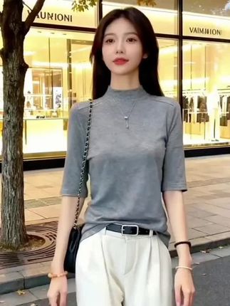 #宝妈穿搭分享 #春秋穿搭 #穿出高级感 #独特精致小衫 #百搭上衣
