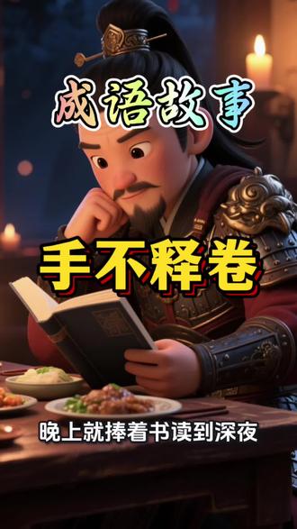《手不释卷》学习能改变人的见识与格局:读书不仅能增长知识,还能提升思考深度和判断力,让人从“有勇”走向“有谋”。#3-6岁儿童睡前故事推荐#成语故事 #成语典故#成语积累 #趣味历史故事