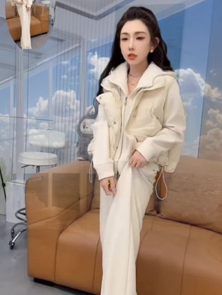 #无限回购的宝藏单品 秋季新款时尚显瘦气质百搭加绒三件套
