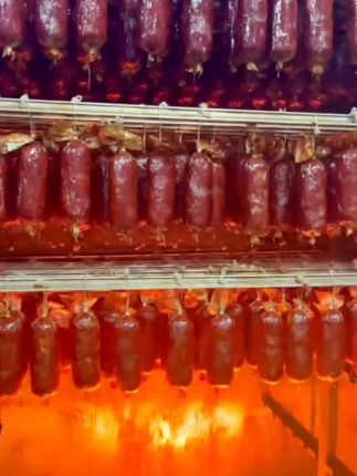 【青岛特产】青岛老火腿传统工艺大块肉果木熏烤老味道300g小零食