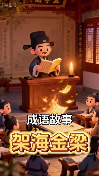 成语故事:架海金梁,智慧之光点亮心灵!
#冷知识科普 #带你穿越古代 #朱元璋 #ai艺术狂想#画中有话