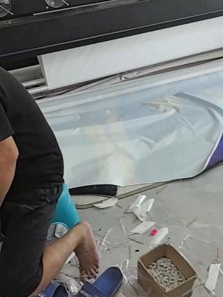 3D立体直播背景布#工厂实拍视频
