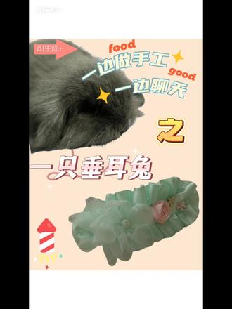 今天的一边做手工一边聊天话题是:一只垂耳兔。#生活服务热点中心 #释怀 #手工 #兔子 #养孩子也是在养小时候的自己