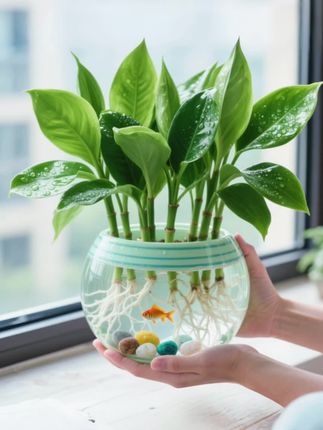 金钻绿公主#室内绿植#水培植物#创作灵感#四季常青