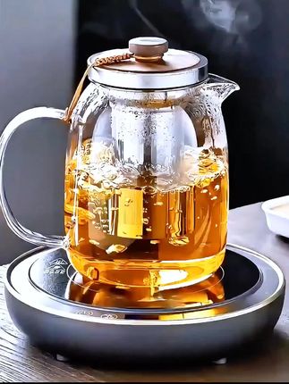 玻璃茶壶泡茶家用泡茶器耐高温单壶过滤办公室泡花茶壶茶具套装#茶杯 #杯子控 #茶具 #高硼硅玻璃 #茶水分离杯