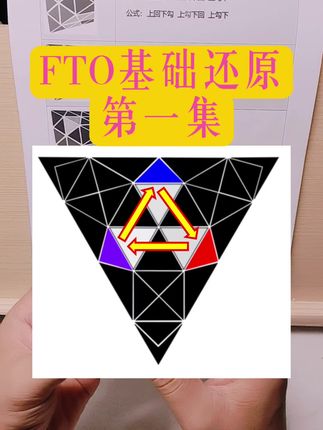 FTO魔方基础还原教程《第一集》 #魔方 #FTO魔方 #益智玩具 #专注力