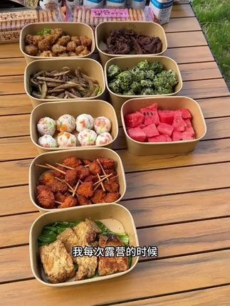 #一次性牛皮纸餐盒 #餐盒