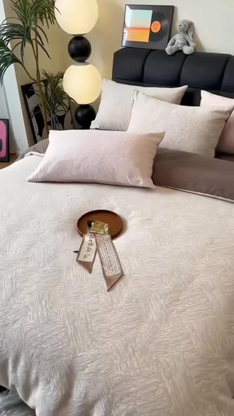 猫人纯棉磨毛床上四件套全棉加厚被套床单学生宿舍三件套2026新款#纯棉四件套 #全棉四件套 #加厚四件套 #磨毛四件套 #四件套